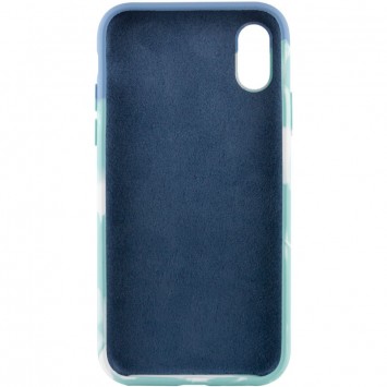 Чохол для Apple iPhone XR (6.1"") - Silicone case full Aquarelle Бірюзовий - Чохли для iPhone XR - зображення 2 