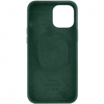 Кожаный чехол для Apple iPhone 13 (6.1"") - Leather Case (AA) with MagSafe Military green - Чехлы для iPhone 13 - изображение 1