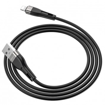 Дата кабель Borofone BX46 Rush USB to Lightning (1m) Чорний - Lightning - зображення 5 