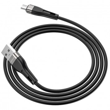 Кабель заряджання для телефону, планшета Borofone BX46 Rush USB to MicroUSB (1m) Чорний - MicroUSB кабелі - зображення 3 