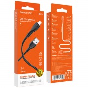 Дата кабель Borofone BX51 Triumph USB to Lightning (1m) Чорний