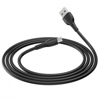 Кабель зарядки для телефону, планшета Borofone BX51 Triumph USB to MicroUSB (1m) Чорний - MicroUSB кабелі - зображення 1 