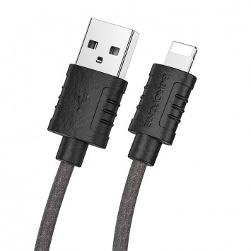 Дата кабель Borofone BX52 Airy USB to Lightning (1m) Чорний - Lightning - зображення 2 