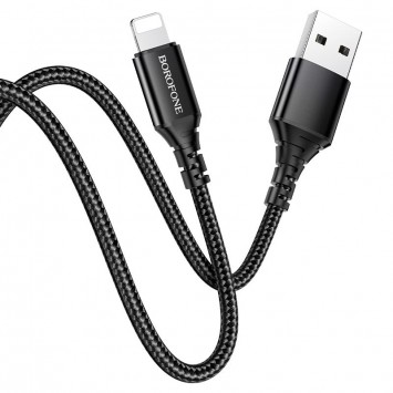 Дата кабель Borofone BX54 Ultra bright USB to Lightning (1m) Чорний - Lightning - зображення 1 