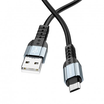 Кабель заряджання для телефону, планшета Borofone BX64 Special USB to MicroUSB (1m) Чорний - MicroUSB кабелі - зображення 1 