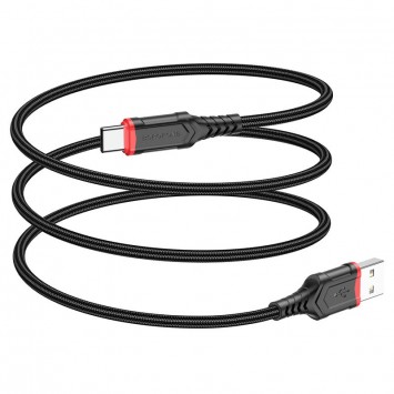 USB кабель для телефону Borofone BX67 USB to Type-C (1m) Чорний - Type-C кабелі - зображення 2 