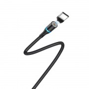 USB кабель телефону Borofone BU16 Skill magnetic USB to Type-C (1.2m) Чорний