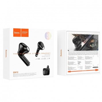 Bluetooth навушники Hoco EW12 TWS Чорний - TWS навушники - зображення 1 
