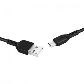 Кабель зарядного телефону, планшета Hoco X20 Flash Micro USB Cable (2m) Чорний - MicroUSB кабелі - зображення 2 