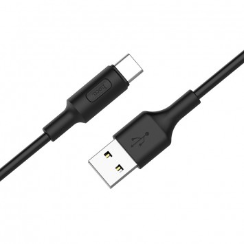 USB кабель телефону Hoco X25 Soarer Type-C (1m) Чорний - Type-C кабелі - зображення 1 