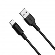 USB кабель для телефона Hoco X25 Soarer Type-C (1m) Черный