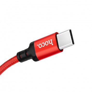 USB кабель телефону Hoco X14 Times Speed USB to Type-C (1m) Чорний / Червоний - Type-C кабелі - зображення 1 