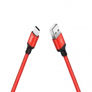 USB кабель для телефона Hoco X14 Times Speed USB to Type-C (1m) Черный / Красный