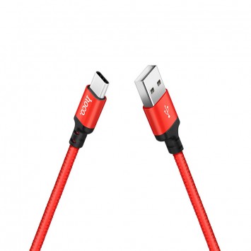 USB кабель телефону Hoco X14 Times Speed USB to Type-C (1m) Чорний / Червоний - Type-C кабелі - зображення 2 