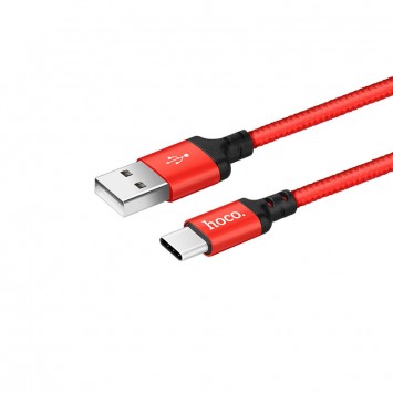USB кабель телефону Hoco X14 Times Speed USB to Type-C (1m) Чорний / Червоний - Type-C кабелі - зображення 3 