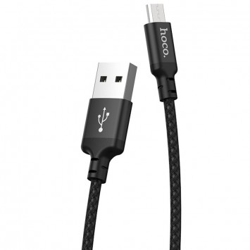 Кабель зарядки для телефона, планшета Hoco X14 Times Speed Micro USB Cable (1m) Черный - MicroUSB кабели - изображение 2