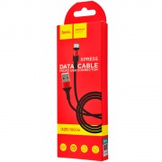 Кабель зарядки для телефона, планшета Hoco X26 Xpress Micro USB Cable (1m) Черный / Красный