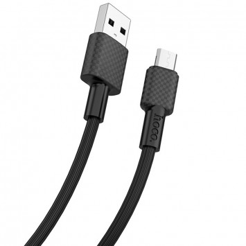 Кабель зарядки для телефона, планшета Hoco X29 Superior Style Micro USB Cable 2A (1m) Black - MicroUSB кабели - изображение 1