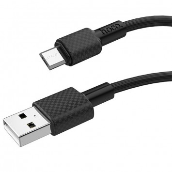 Кабель зарядки для телефона, планшета Hoco X29 Superior Style Micro USB Cable 2A (1m) Black - MicroUSB кабели - изображение 2