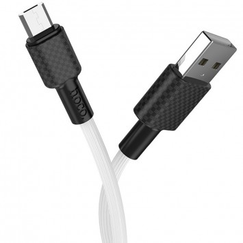 Кабель зарядки для телефона, планшета Hoco X29 Superior Style Micro USB Cable 2A (1m) white - MicroUSB кабели - изображение 2
