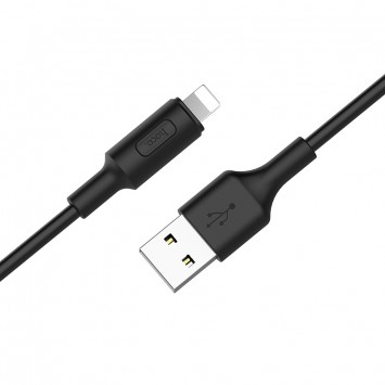 Кабель заряджання Apple Hoco X25 Soarer Lightning Cable (1m) Чорний - Lightning - зображення 1 