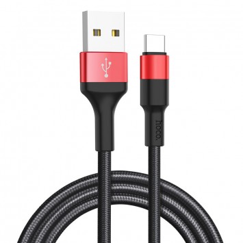 USB кабель телефону Hoco X26 Xpress Type-C Cable (1m) Чорний / Червоний - Type-C кабелі - зображення 2 