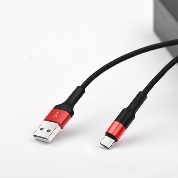 USB кабель телефону Hoco X26 Xpress Type-C Cable (1m) Чорний / Червоний - Type-C кабелі - зображення 4 
