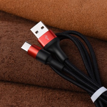 USB кабель телефону Hoco X26 Xpress Type-C Cable (1m) Чорний / Червоний - Type-C кабелі - зображення 5 