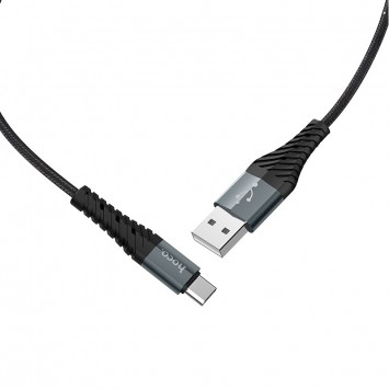 USB кабель для телефону Hoco X38 Cool Type-C (1m) Чорний - Type-C кабелі - зображення 1 