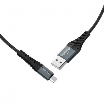 Кабель зарядки телефону, планшета Hoco X38 Cool MicroUSB (1m) Чорний - MicroUSB кабелі - зображення 1 