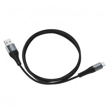 Кабель зарядки телефону, планшета Hoco X38 Cool MicroUSB (1m) Чорний - MicroUSB кабелі - зображення 3 
