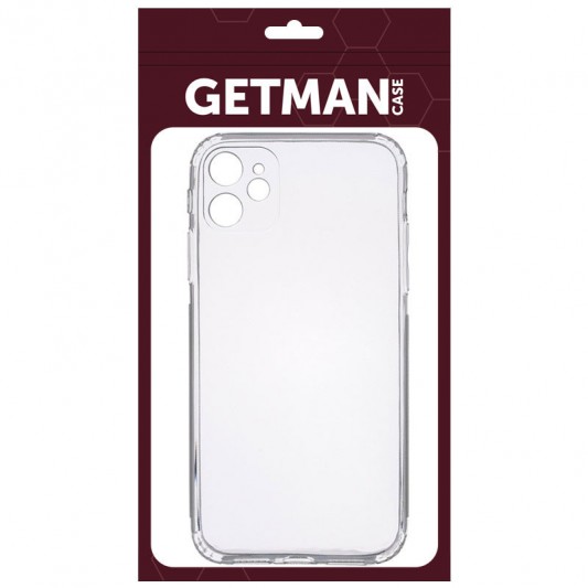 TPU чохол для Apple iPhone 11 (6.1"") - GETMAN Clear 1,0 mm Безбарвний (прозорий) - зображення 1 