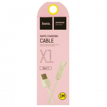 USB кабель для телефона Hoco X1 Rapid USB to Type-C (1m) Белый - Type-C кабели - изображение 2