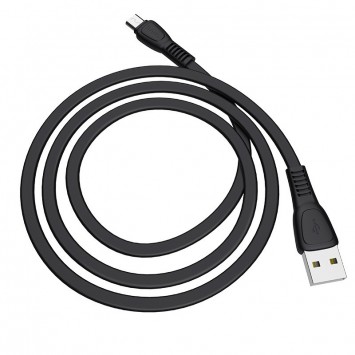 Кабель зарядки телефону, планшета Hoco X40 Noah USB to MicroUSB (1m) Чорний - MicroUSB кабелі - зображення 1 