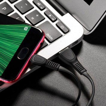 Кабель зарядки телефону, планшета Hoco X40 Noah USB to MicroUSB (1m) Чорний - MicroUSB кабелі - зображення 5 