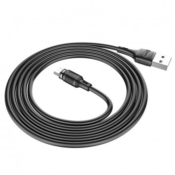 Магнітний кабель для телефону, планшета Hoco X52 "Sereno magnetic" USB to MicroUSB (1m) Чорний - MicroUSB кабелі - зображення 2 