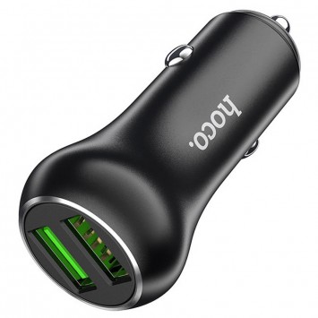 Автомобильная зарядка для телефона Hoco Z37 QC3.0 (2USB) Черный - Автомобильные зарядные устройства - изображение 2