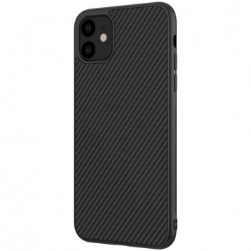 Карбоновая накладка для Apple iPhone 11 (6.1"") - Nillkin Synthetic Fiber series Черный - Чехлы для iPhone 11 - изображение 2