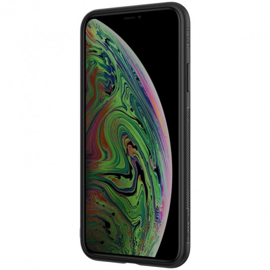 Карбонова накладка для Apple iPhone 11 (6.1"") - Nillkin Synthetic Fiber series Чорний - зображення 3 