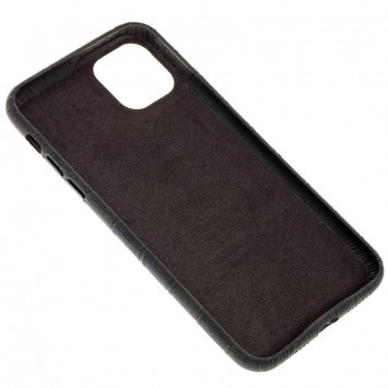 Шкіряний чохол для Apple iPhone 11 (6.1"") - Croco Leather Black - Чохли для iPhone 11 - зображення 1 