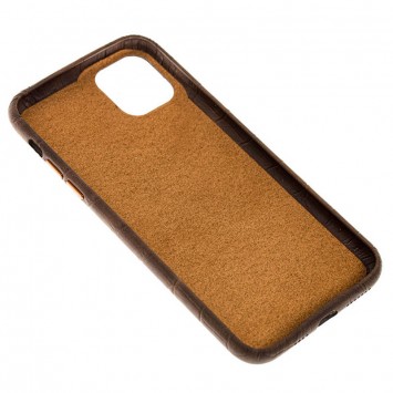 Шкіряний чохол для Apple iPhone 11 (6.1"") - Croco Leather Brown - Чохли для iPhone 11 - зображення 2 