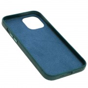 Кожаный чехол для Apple iPhone 12 Pro / 12 (6.1"") - Croco Leather Green