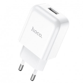 Зарядное устройство HOCO N2 (1USB/2.1A) + USB - Lightning Белый - Сетевые зарядные устройства (220 В) - изображение 4