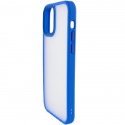 TPU+PC чехол для Apple iPhone 13 (6.1"") - Metal Buttons Голубой