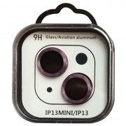 Защитное стекло на камеру для Apple iPhone 13 mini / 13 - Metal Classic (в упак.) Розовый / Pink