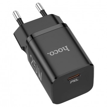 Зарядное устройство HOCO N19 Rigorous PD25W 1Type-C Черный - Сетевые зарядные устройства (220 В) - изображение 1