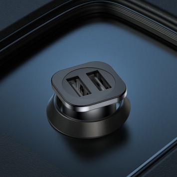 Автомобильная зарядка для телефона Hoco NZ4 (2USB 2.4A) Серый - Автомобильные зарядные устройства - изображение 2
