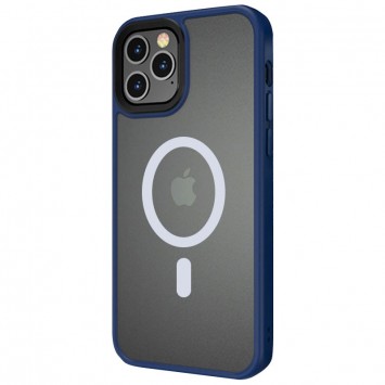 TPU+PC чехол для Apple iPhone 12 Pro Max (6.7"") - Metal Buttons with MagSafe Синий - Чехлы для iPhone 12 Pro Max - изображение 1