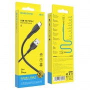 USB кабель для телефону Borofone BX51 Triumph USB to Type-C (1m) Чорний