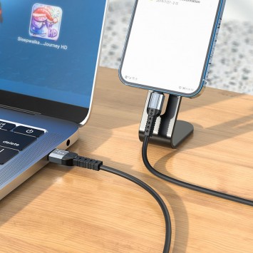 Кабель заряджання Apple Borofone BX64 Special USB to Lightning (1m) Чорний - Lightning - зображення 3 